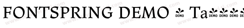 FONTSPRING DEMO - Ta字体转换